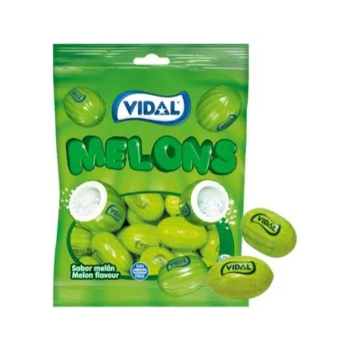 Жувальна гумка Без глютену Диня ТМ VIDAL Melons 90 г Іспанія
