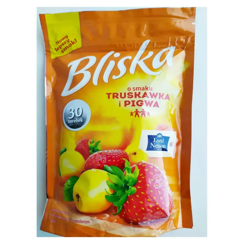 Чай зі смаком полуниці й айви Lord Nelson Bliska 30 пакетів.