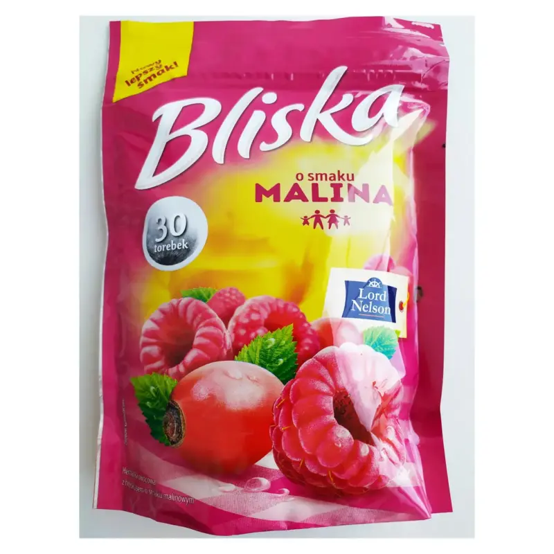 Чай зі смаком малини Lord Nelson Bliska 30 пакетів.