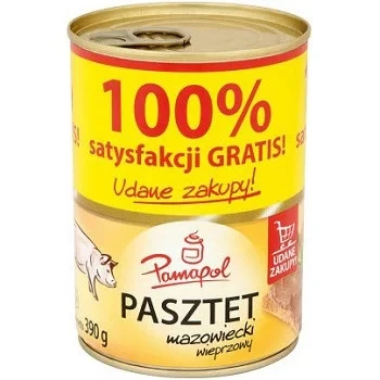 Паштет свинячий Papamol 100% Польща 390г
