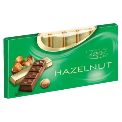 Шоколад молочний з лісовим горіхом Baron Hazelnut 100г Польща
