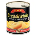 Персик половинками в легкому сиропі M&K Brzoskwinie 820 г Польща