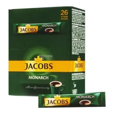 Кава розчинна Jacobs Monarch (Якобс Монарх) у стиках (1,8 г) 1 стик