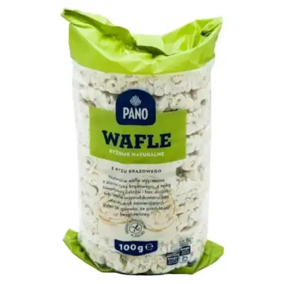 Рисові хлібці без глютену Pano Wafle ryzowe naturalne 100 г
