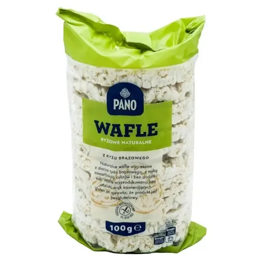 Рисові хлібці без глютену Pano Wafle ryzowe naturalne 100 г