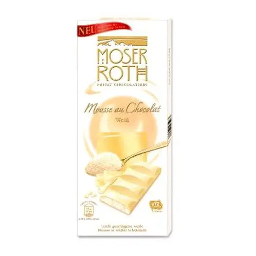 Шоколад білий з мусом Moser Roth Mousse 150г Німеччина