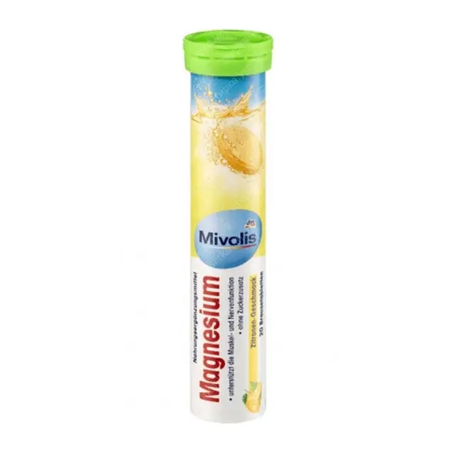 Вітаміни шипучі Mivolis Magnesium (Лимон) Німеччина 20 шт.