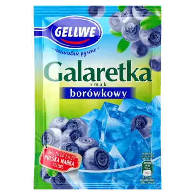 Желе (Galaretka) зі смаком чорниці Gellwe Польща 72г