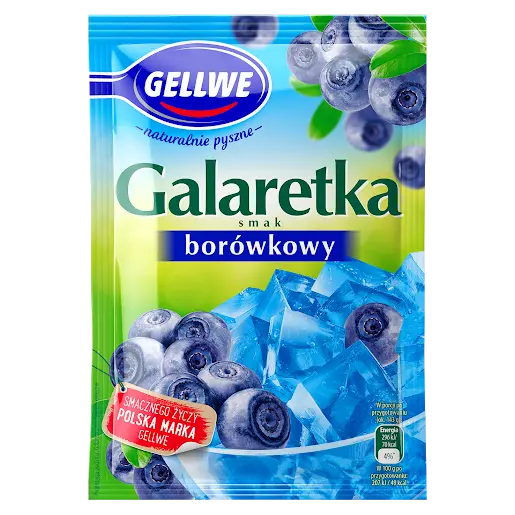 Желе (Galaretka) зі смаком чорниці Gellwe Польща 72г