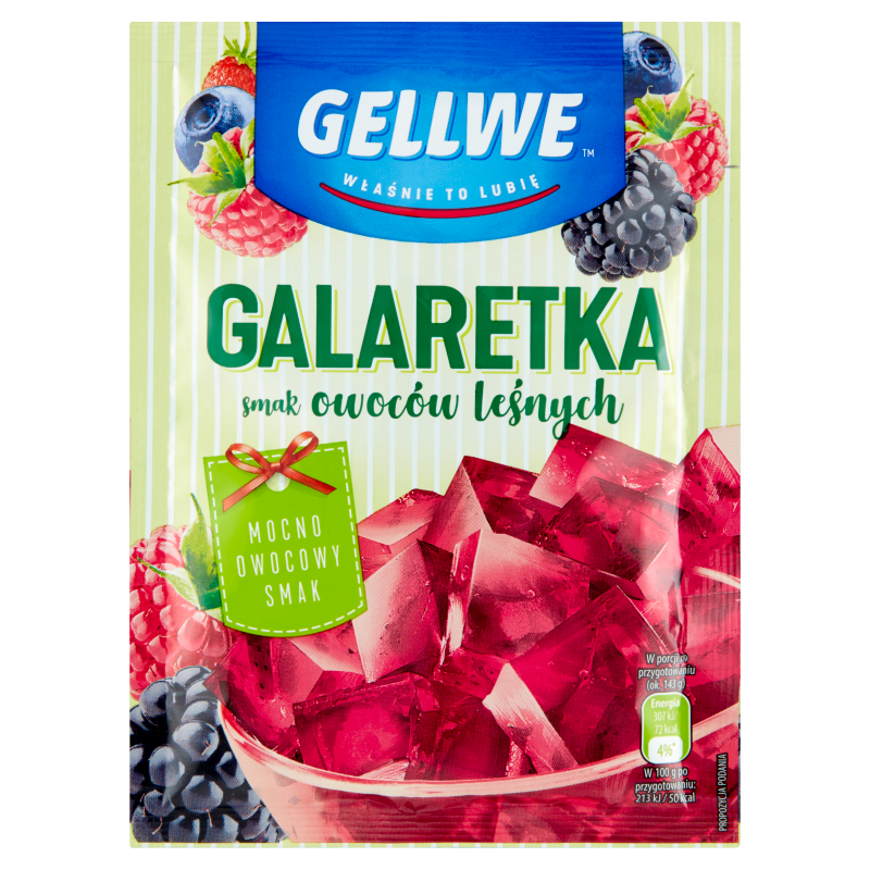 Желе (Galaretka) зі смаком лісової ягоди Gellwe Польща 75г