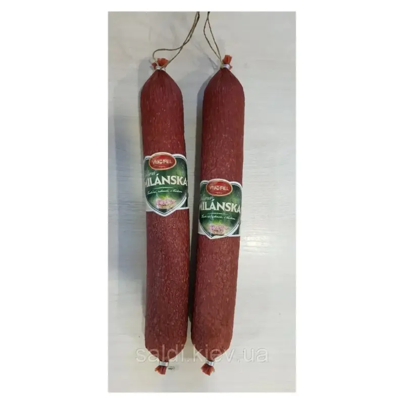Ковбаса салями сирокопчена Milanska Salama Vijofel 650 г/ Словаччина