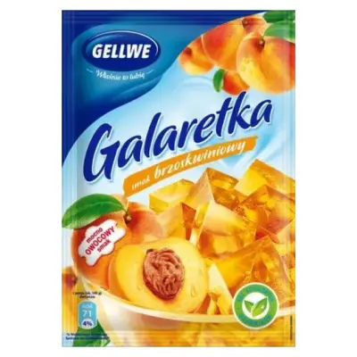 Желе (Galaretka) зі смаком персика Gellwe Польща 72г