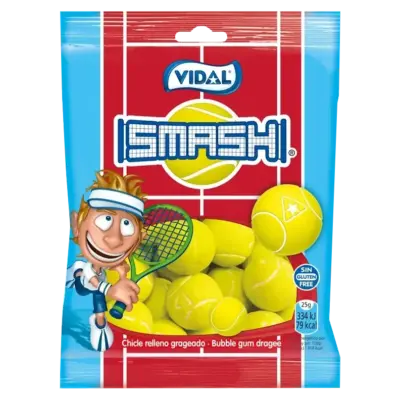 Жувальна гумка Без глютену Тенісні м'ячі Smash ТМ VIDAL Foot Balls 90г Іспанія