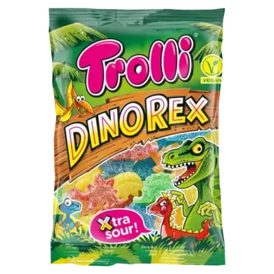 Желейні цукерки кислі Динозаврики Trolli Dino Rex Sour Німеччина 100г