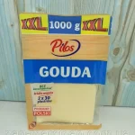 Сир слайсами Гауда без консервантів Pilos Gouda 1 кг (2штх500г) Польща