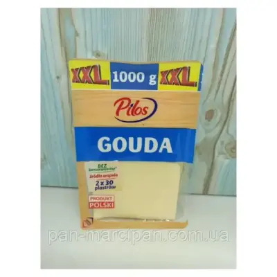 Сир слайсами Гауда без консервантів Pilos Gouda 500 г Польща