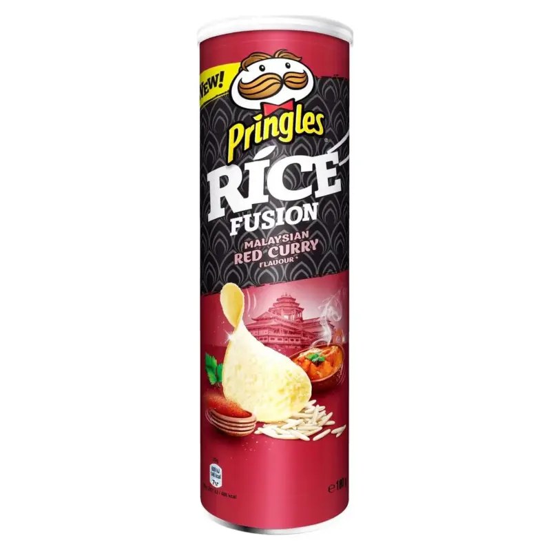 Чипси рисові Pringles Rice Fusion Malaysian Red Curry, 160 г
