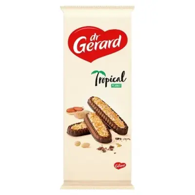 Печиво Tropical з кремовою начинкою та горіхами dr.Gerard 180г