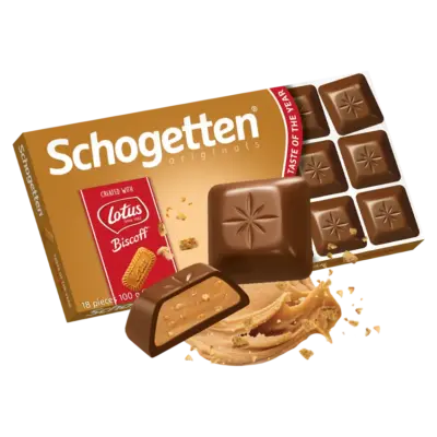 Шоколад Schogetten Шогеттен Bowls Lotus Biscoff Німеччина, 100г