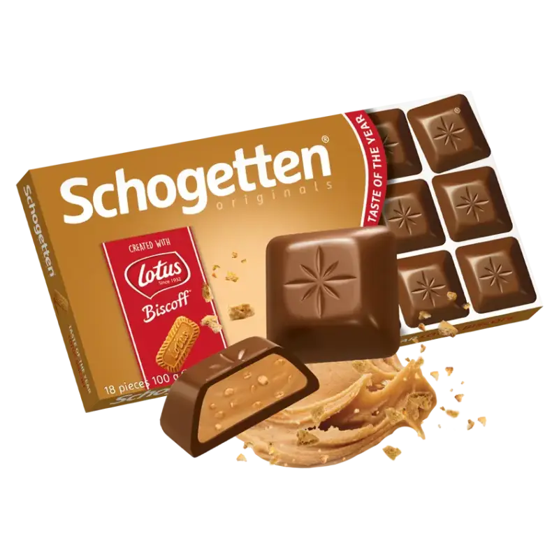 Шоколад Schogetten Шогеттен Bowls Lotus Biscoff Німеччина, 100г
