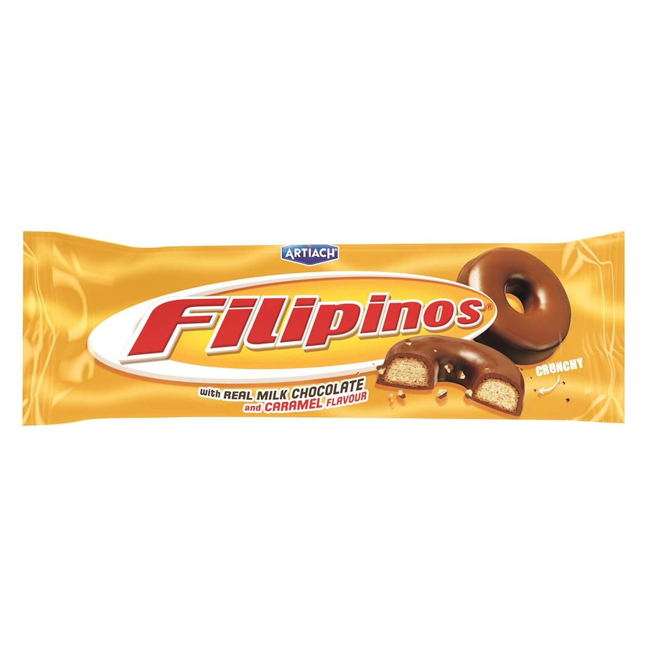 Печиво Філіппінське в молочному шоколаді з карамеллю ARTIACH MILK CHOCOLATE FILIPINOS 135г Іспанія