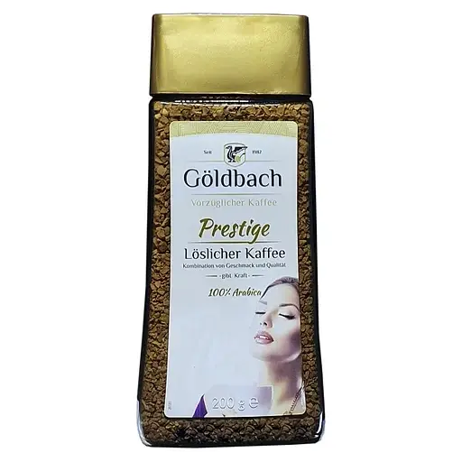 Кава розчинна Goldbach Prestige 100% арабіка Німеччина 200г