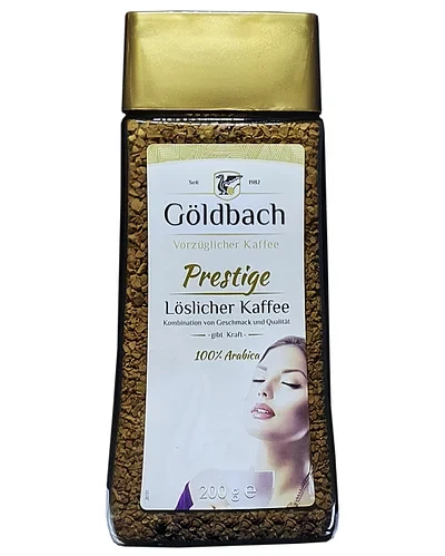 Кава розчинна Goldbach Prestige 100% арабіка Німеччина 200г