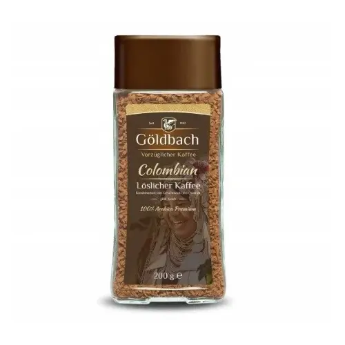 Кава розчинна Goldbach Colombian 100% арабіка Німеччина 200г