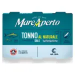 Тунець у власному соку Mare Aperto Natural 480г (6х80 г) Італія