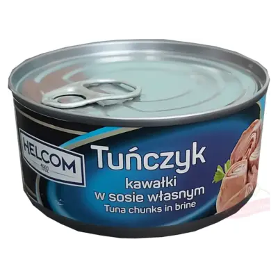 Тунець шматочками у власному соку Helcom Tunczyk kawalki 170 г Польща