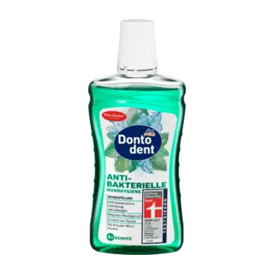 Ополіскувач для рота Антибактеріальний Зелень м'яти Dontodent Antibakterielle 500мл Німеччина