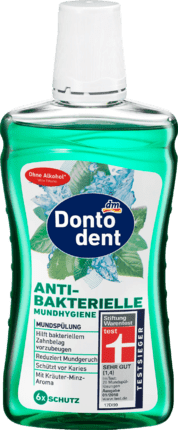 Ополіскувач для рота Антибактеріальний Зелень м'яти Dontodent Antibakterielle 500мл Німеччина