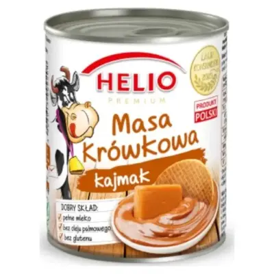 Згущене молоко з карамеллю без глютену Masa krowkowa Helio 400 г Польща