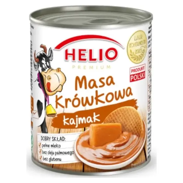 Згущене молоко з карамеллю без глютену Masa krowkowa Helio 400 г Польща