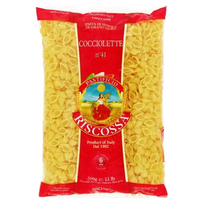 Макаронні вироби (паста) Мушлі дрібні Riscossa Cocciolette N 41 500г Італія