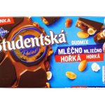 Шоколад молочно-чорний з родзинками і арахісом Studentska Duomix Чехія 170г