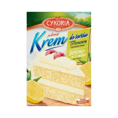 Крем для тортів Лимонний Cykoria Krem do tort Onow o smaku cytrynowym 100 г Польща