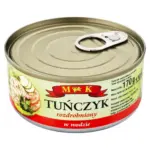 Тунець подрібнений для салату M&K Tunczyk Rozdrobniony w wodzie Польща 170г