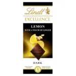 Шоколад чорний Лимон, імбир, Lindt Excellence 100г Швейцарія