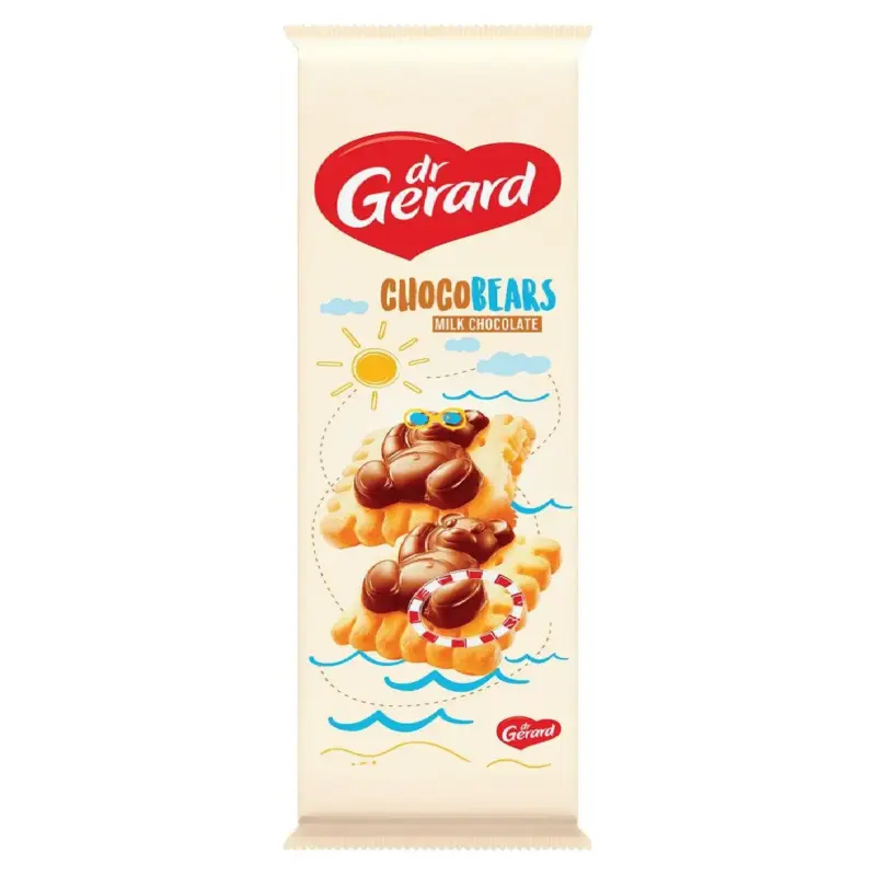 Печиво з кремовою начинкою та молочним шоколадом Chocobears dr.Gerard 116г