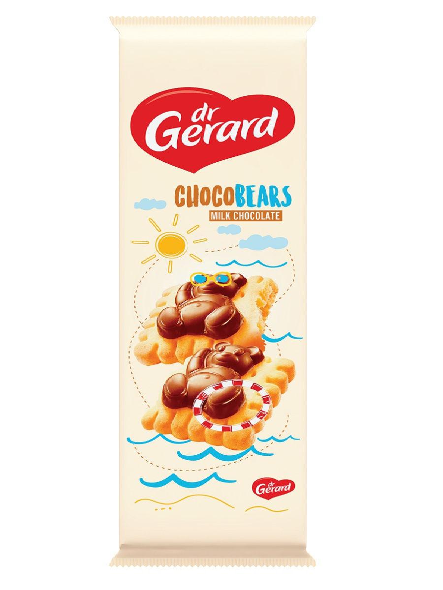 Печиво з кремовою начинкою та молочним шоколадом Chocobears dr.Gerard 116г