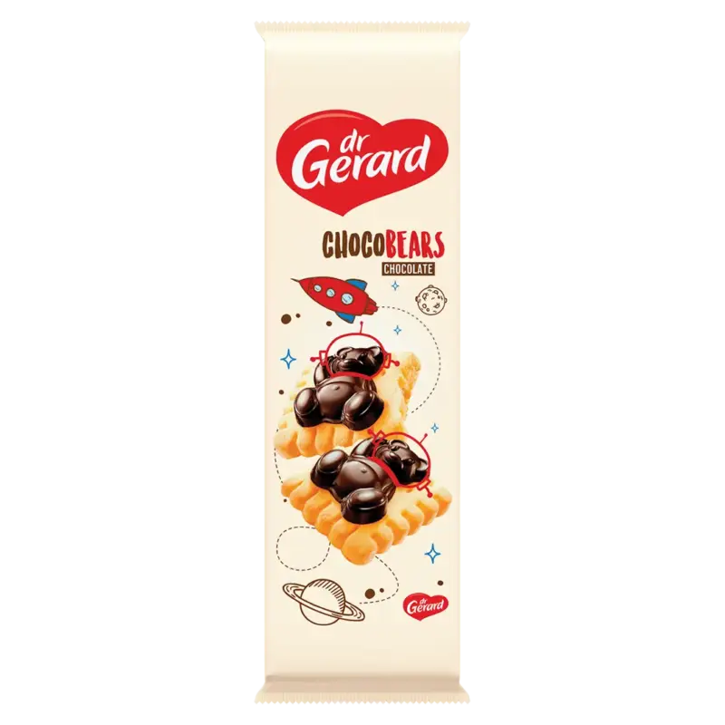 Печиво з кремовою начинкою та шоколадом Chocobears dr.Gerard 116г