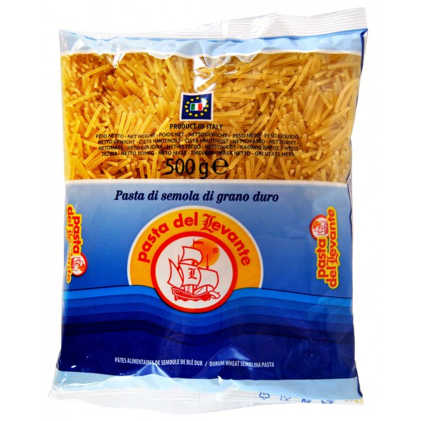 Макаронні вироби (паста) Вермішелька № 70 Levante Vermicelli tagliati 500г Італія