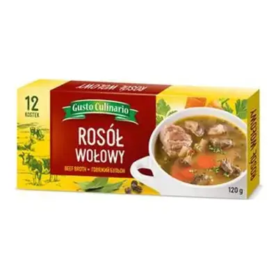 Бульйонні кубики яловичі Gusto Culinario Rosol 12 кубиків 120 г Польща