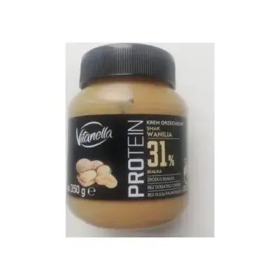 Горіхова паста PROTEIN 31% без цукру і пальмової олії з ваніллю Vitanella 350 г Польща