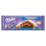 Шоколад Milka Mandel Caramel (з карамеллю і мигдалем) Швейцарія 300 г