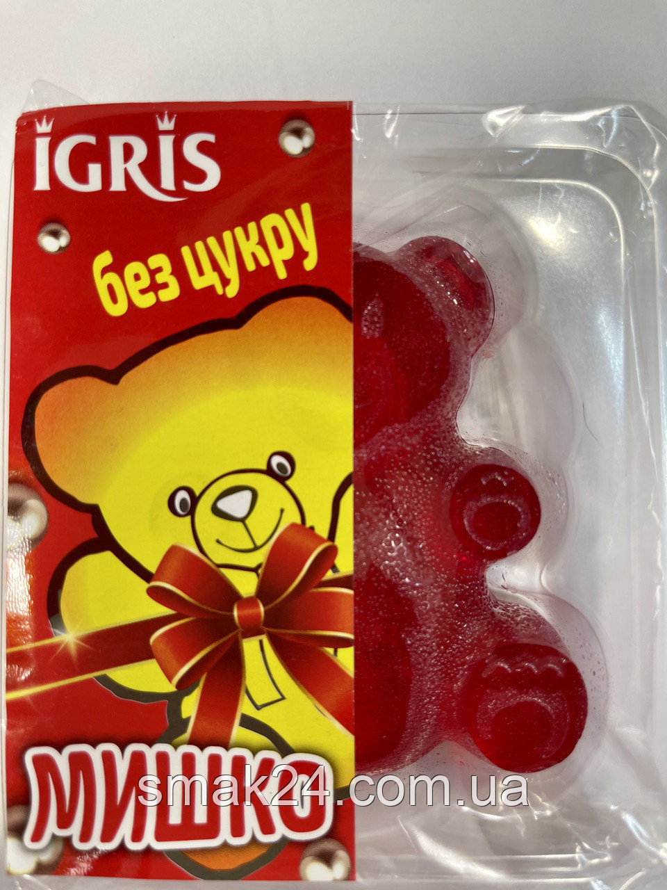 Мармелад БЕЗ ЦУКРУ зі смаком Полуниці "Мишко" IGRIS 100г