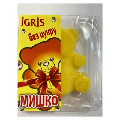Мармелад БЕЗ ЦУКРУ зі смаком Банана "Мишко" IGRIS 100г