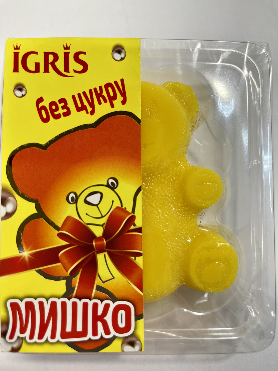 Мармелад БЕЗ ЦУКРУ зі смаком Банана "Мишко" IGRIS 100г