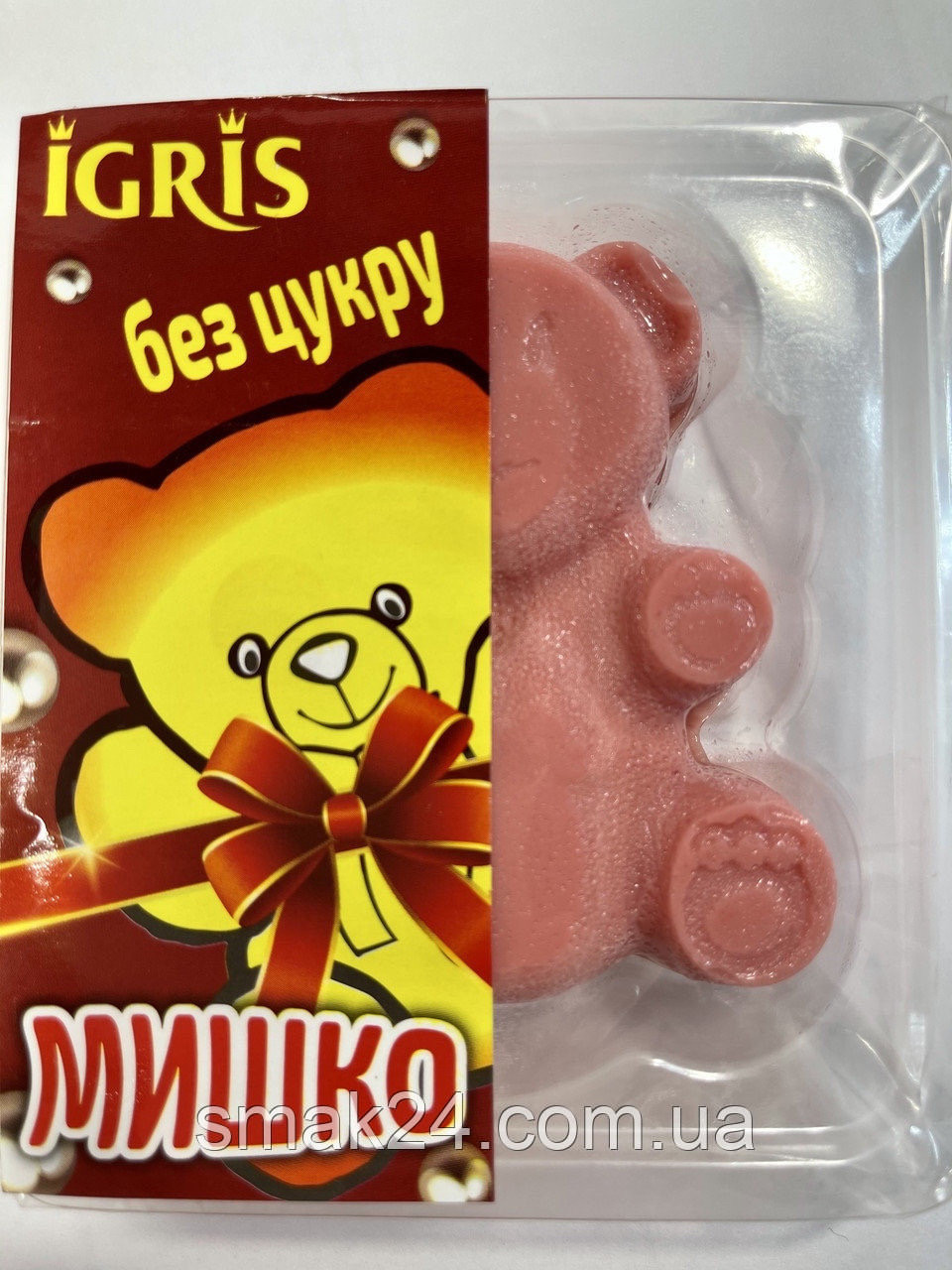 Мармелад БЕЗ ЦУКРУ зі смаком Чайної троянди "Мишко" IGRIS 100г